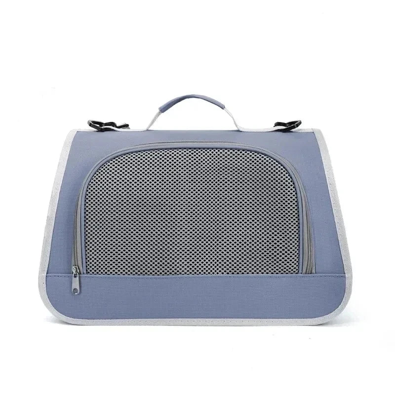 Foldable Cat Pet Carrier Backpack: Large Capacity, Portable, Breathable, for Travel and Car Outings with Your Dog or Cat