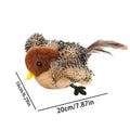 USB Rechargeable Cat Toy Flapping Bird Cat Toy 3 Levels Adjustable Remote Control USB Flapping Wings Cat Toy Chirping Cat Toy