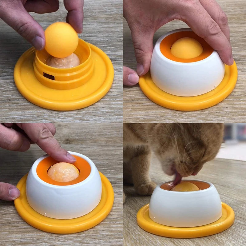 Yogurt Licking Plate Anti-Spill Slow Feeder for Dogs Cats Teasing Bite Resistant Toy Interactive Snack Bowl Pet Licking Mat