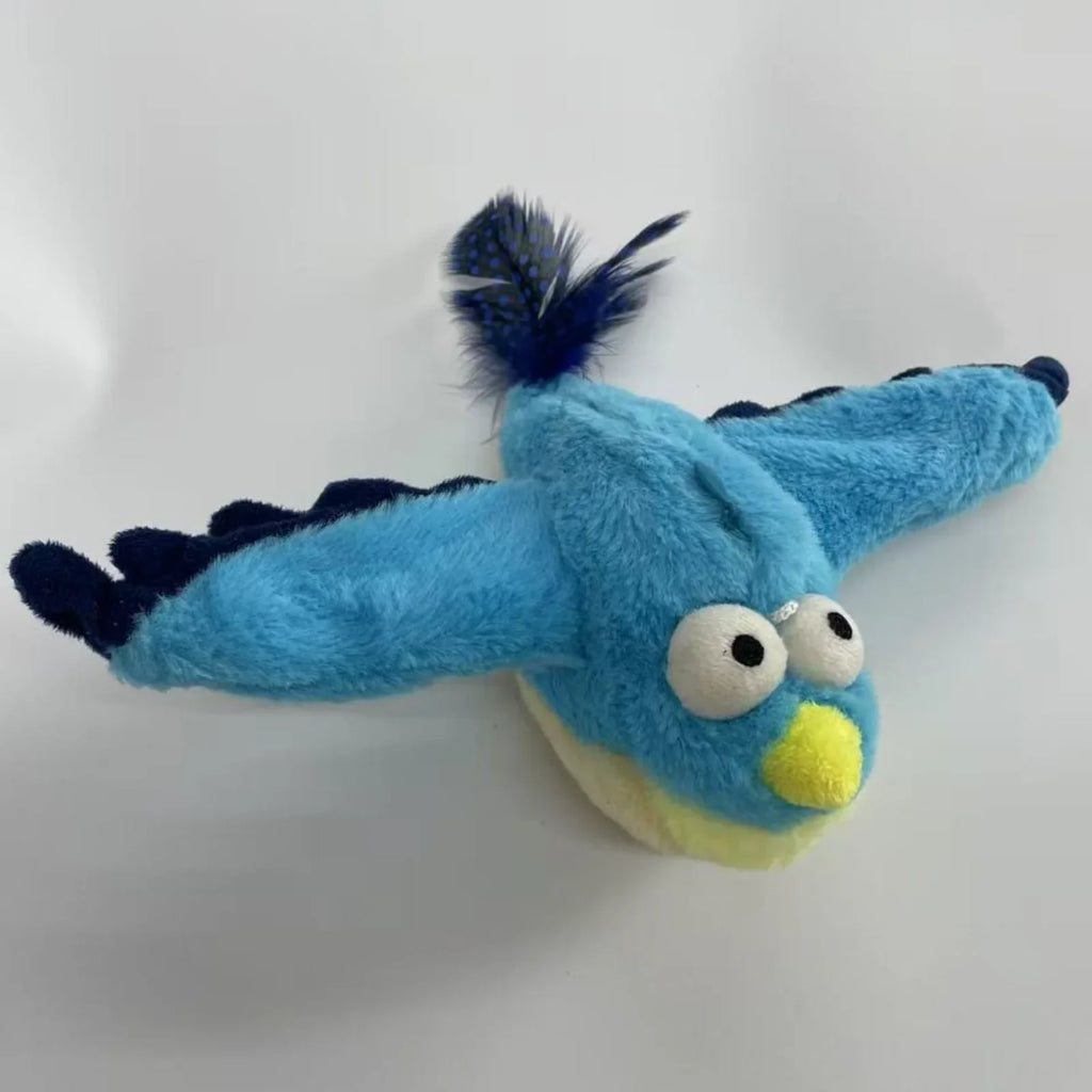 Cat Toys, Flapping Wings Penguin Toys, Vivid Chirping, Simulation Bird Interactive Cat Toy for Kitten Kitty Exercise, Plush Toys