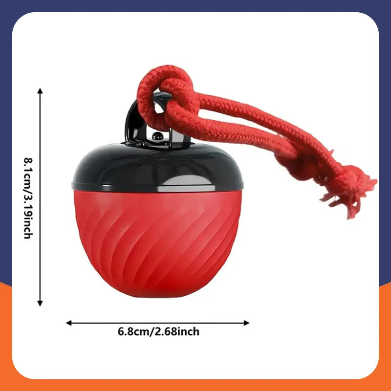 Interactive Smart Dog Balls Toys Sport Bite Resistant USB Charging Tail Rope Mobile Ball with Light Barking for Small/Medium Dog