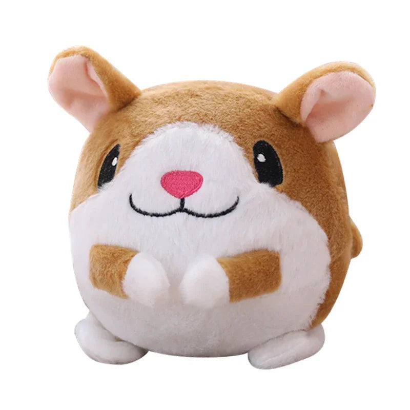 Music Vibration Bouncing Ball Bite Resistant Funny Interactive Squeaky Toys Talking Self-Moving for Small Medium Dogs