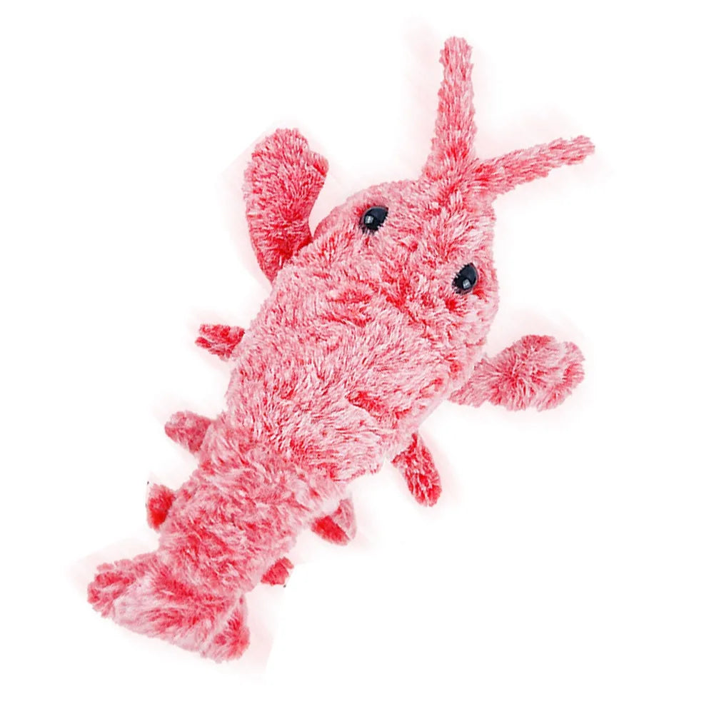 USB Charging Lobster Cats Toy Dancing Moving Washable Plush Electric Pet Toys Squeaky Automatic Dogs Interactive Toys Outdoor