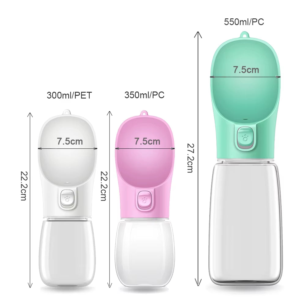 550Ml Big Dog Water Bottle for Small Medium Dogs Cat Portable Outdoor Walking Puppy Pet Drinking Bowl Golden Retriever Supplies